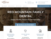 Tablet Screenshot of myredmountainfamilydental.com